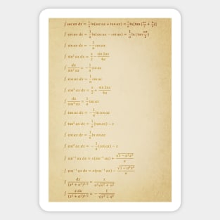 Indefinite Integral Sticker